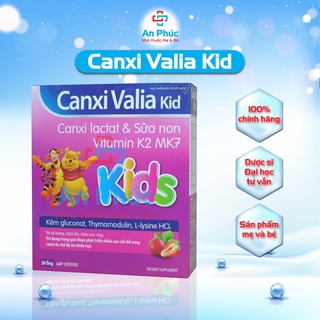 Canxi Valia Kid - Cung cấp Canxi giúp xương, răng chắc khỏe, tăng chiều cao, hạn chế còi xương ở trẻ nhỏ.