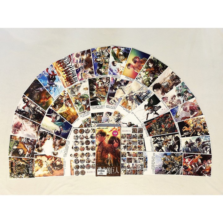 Postcard Attack On Titan hộp ảnh bộ ảnh có ảnh dán sticker lomo bưu thiếp