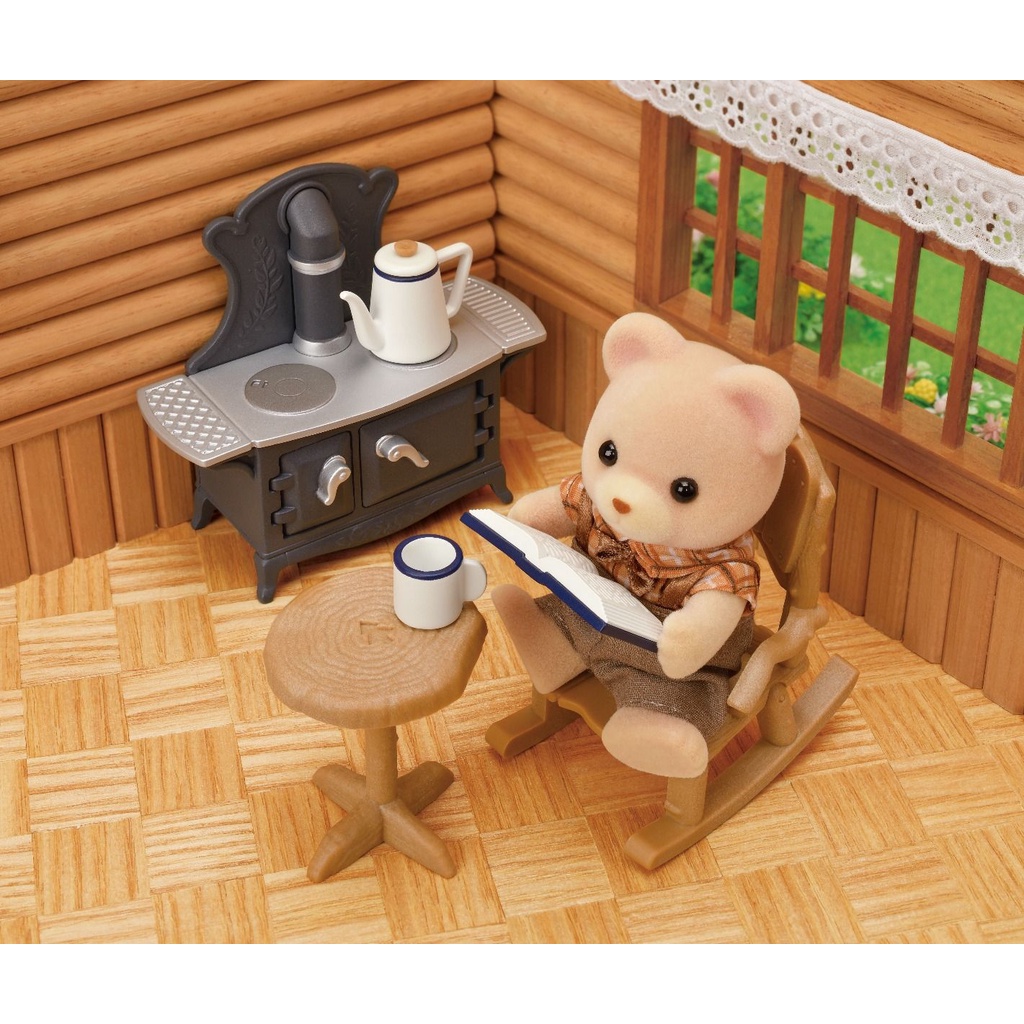 Đồ Chơi Sylvanian Families Bộ Nội Thất Ngôi Nhà Gỗ Log Furniture Set