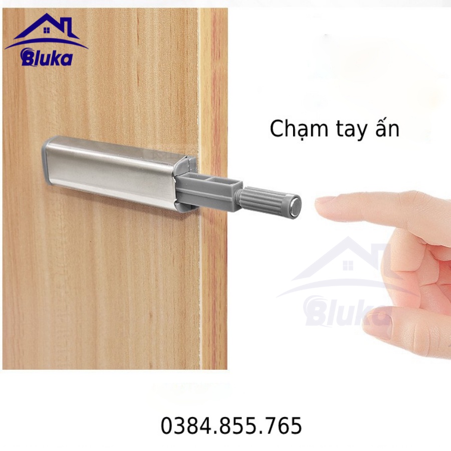 Nhấn Bật Mở Cánh Tủ Ngăn Kéo siêu khỏe Tip On chất liệu nhựa và inox,Dụng cụ nhấn, mở hít cánh tủ,nút nhấn mở tip-on