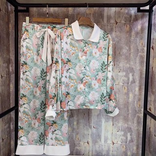 Đồ bộ Pijama Tay Dài Quần Dài Lụa Cao Cấp QC - Her sleepwear