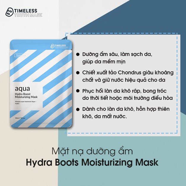 COMBO MUA 5 MẶT NẠ TĂNG CƯỜNG ĐỘ ẨM TINH CHẤT VÀNG TẶNG 1 MẶT NẠ SỢI TƠ SIÊU NHẸ TIMELESS TRUTH MASK