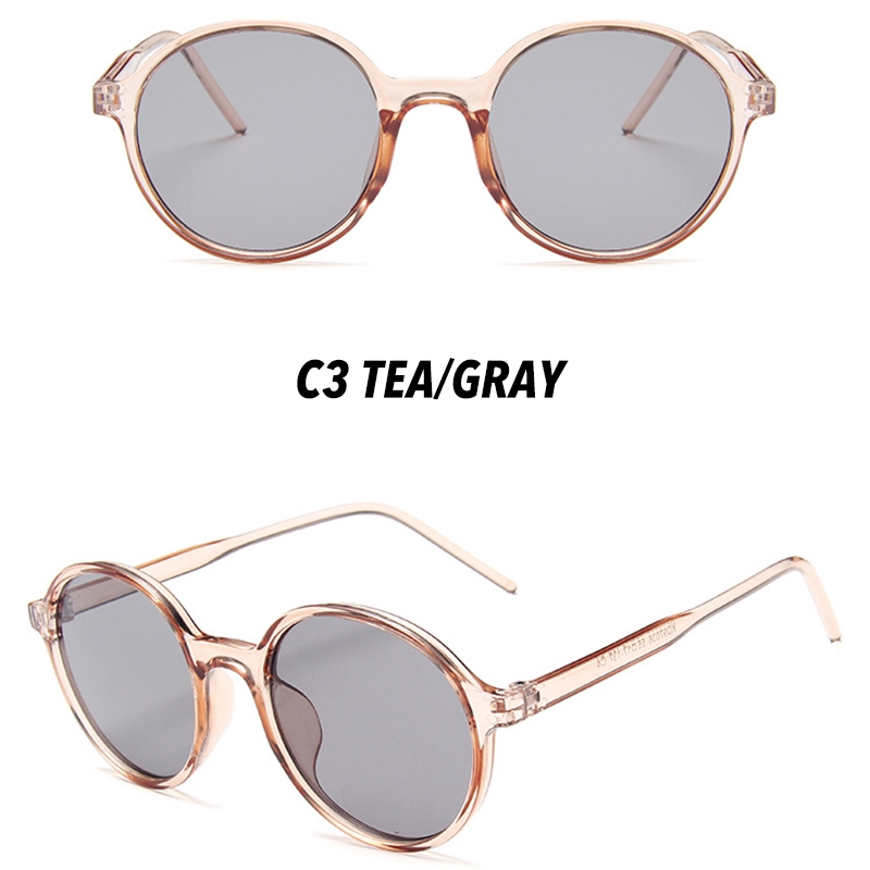 Kính Mát Gọng Tròn Màu Sắc Ngọt Ngào Chống Tia Uv400