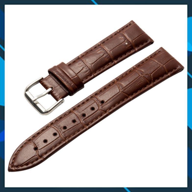 Dây da đồng hồ nam,nữ chính hãng chống thấm nước,dây da mềm,đủ màu - Đủ size 12/14/16/18/20/22/24