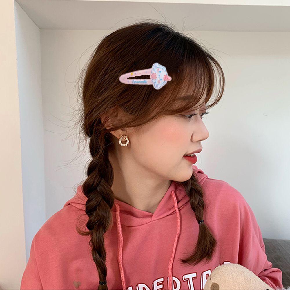 Kẹp Tóc Nhựa Acrylic Hình Cún Hoạt Hình Phong Cách Hàn Quốc Dễ Thương