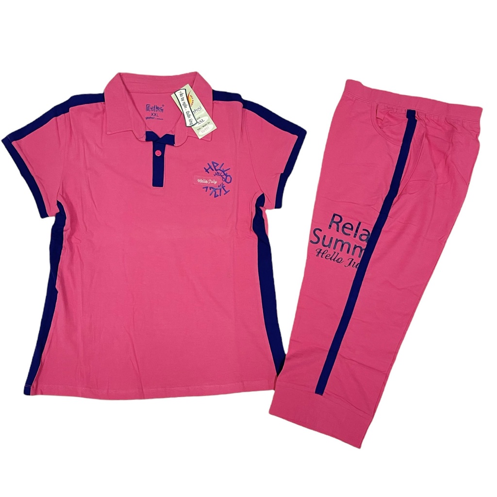 Xả Bộ mặc nhà xuân hè Gia Hồi mẫu Hello judy