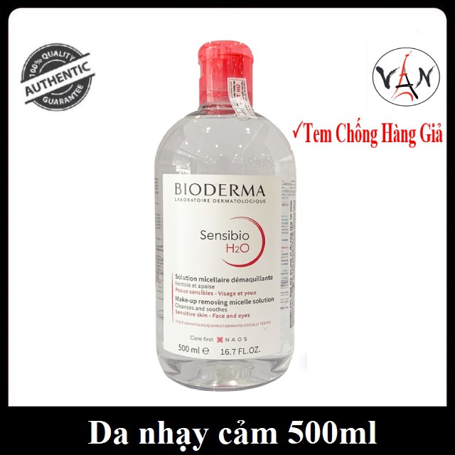[Tem Chính Hãng] Nước tẩy trang bioderma sebium sensibio xanh hồng da dầu nhờn mụn 100ml 500ml | BigBuy360 - bigbuy360.vn