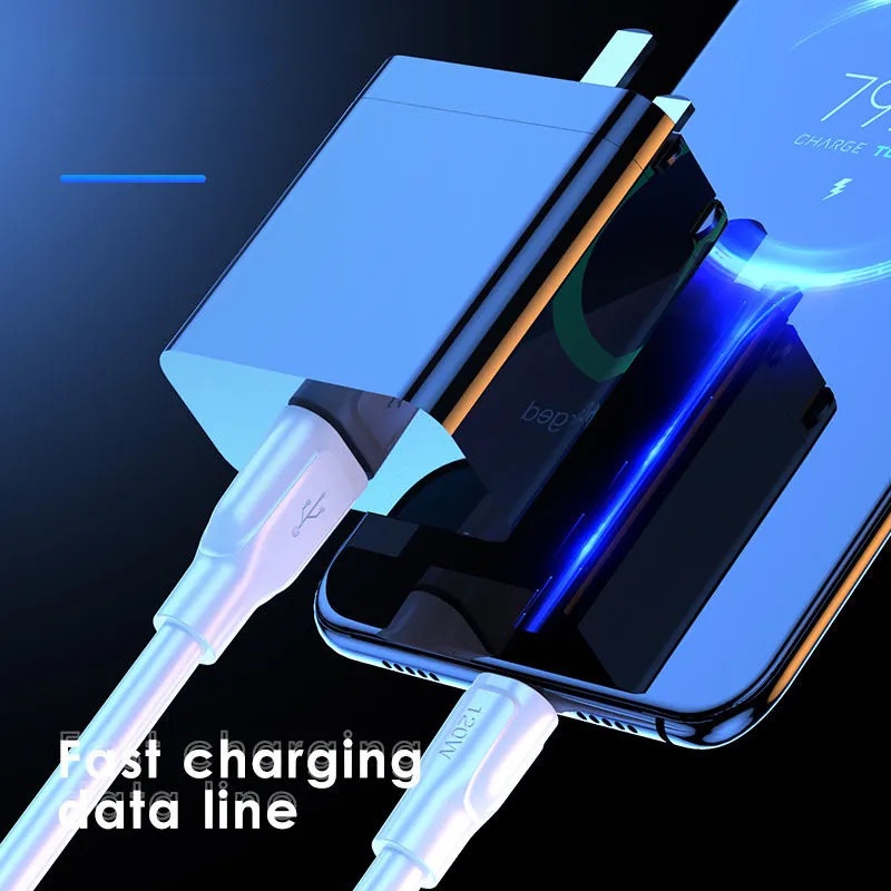 Cáp Sạc Nhanh 6a 120WType-c Chuyên Dụng Cho Huawei Xiaomi Glory VIVO Android