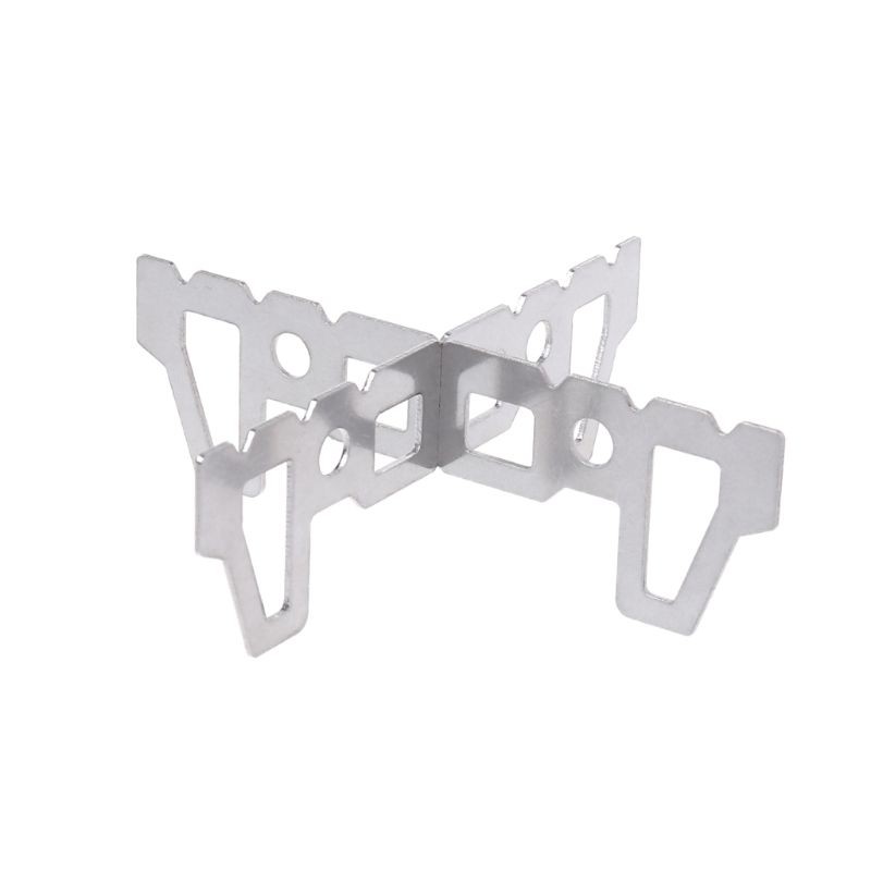 Bếp cồn mini hình chữ thập bằng thép không gỉ tiện dụng cho dã ngoại du lịch