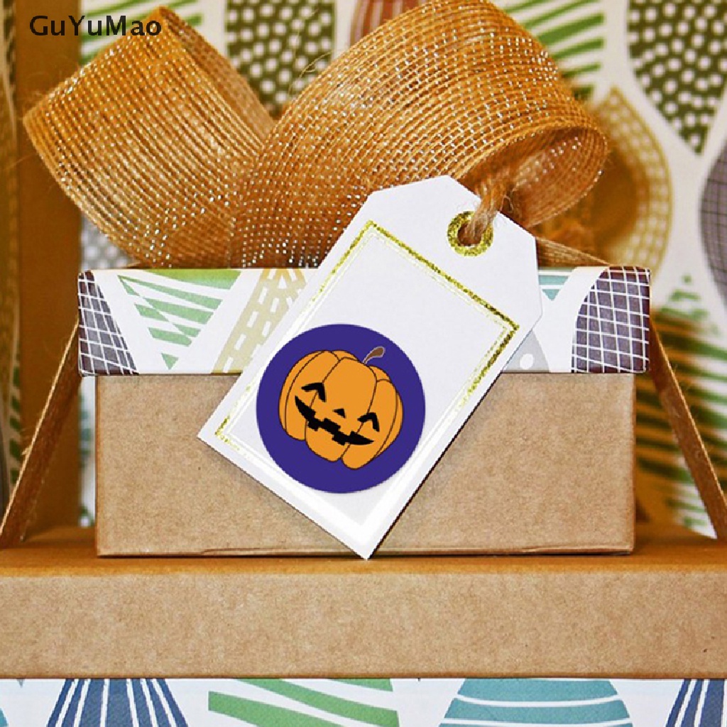 Bộ 500 Miếng Dán Trang Trí Túi Bánh Kẹo Phong Cách Halloween