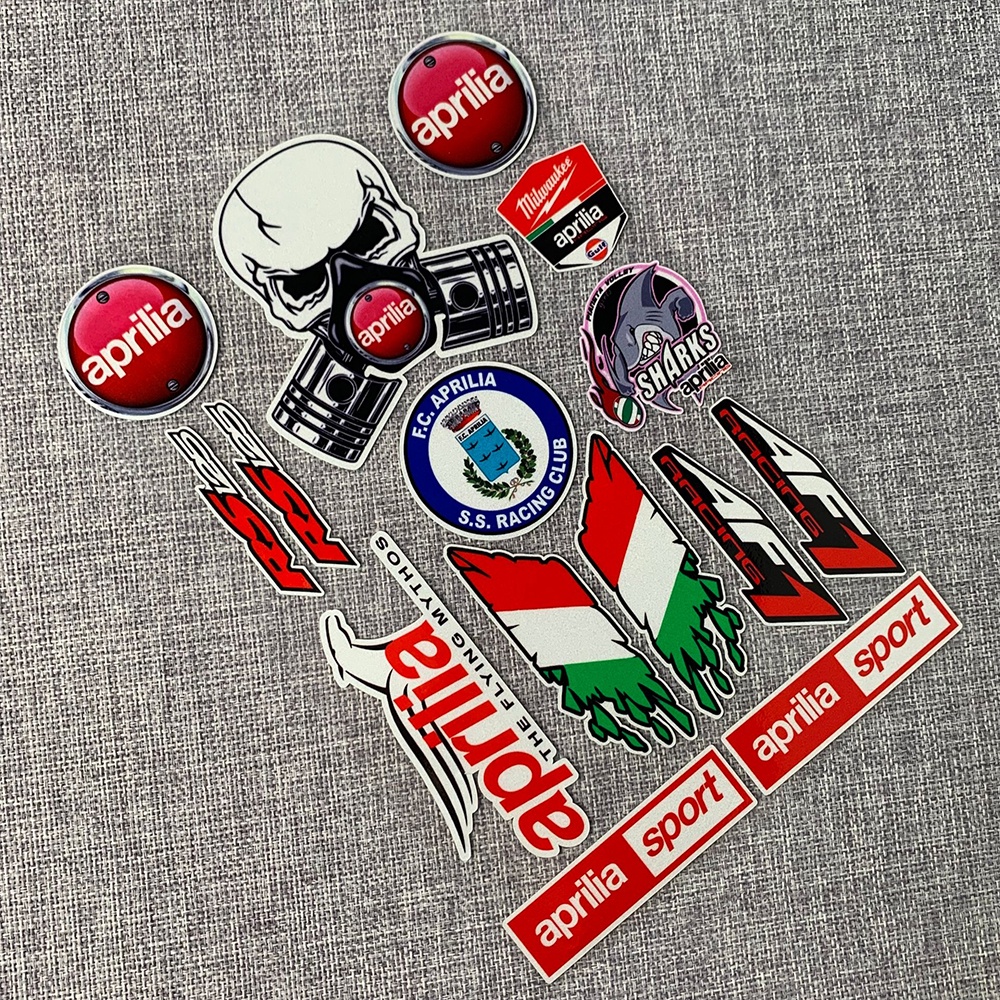 Miếng Dán Phản Quang Trang Trí Mũ Bảo Hiểm Xe Mô Tô Aprilia Gorsoduro 750 RSV4 RS 125 Tuono SR50 Tuareg RS660