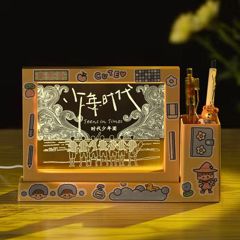 Giá Đỡ Bút Gắn Đèn Ban Đêm Truyền Cảm Hứng Thời Gian Yi Yang Qianxi Song Yaxuan Làm Quà Tặng Cho Bạn Gái