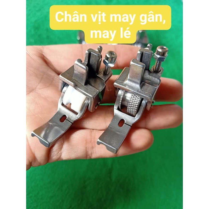 Chân vịt may gân, may viền lé chống nhăn sủ dụng cho máy may 1 kim công nghiệp