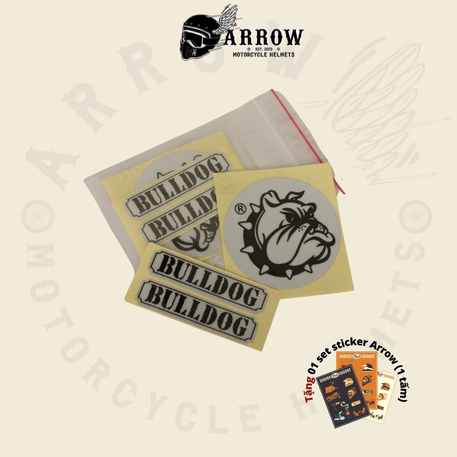 Phụ kiện tem phản quang Bulldog dán trên mọi bề mặt chính hãng - Arrow
