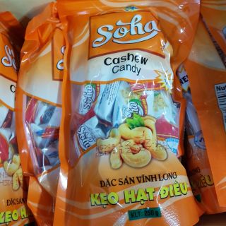Kẹo hạt điều soha gói 250g -date mới