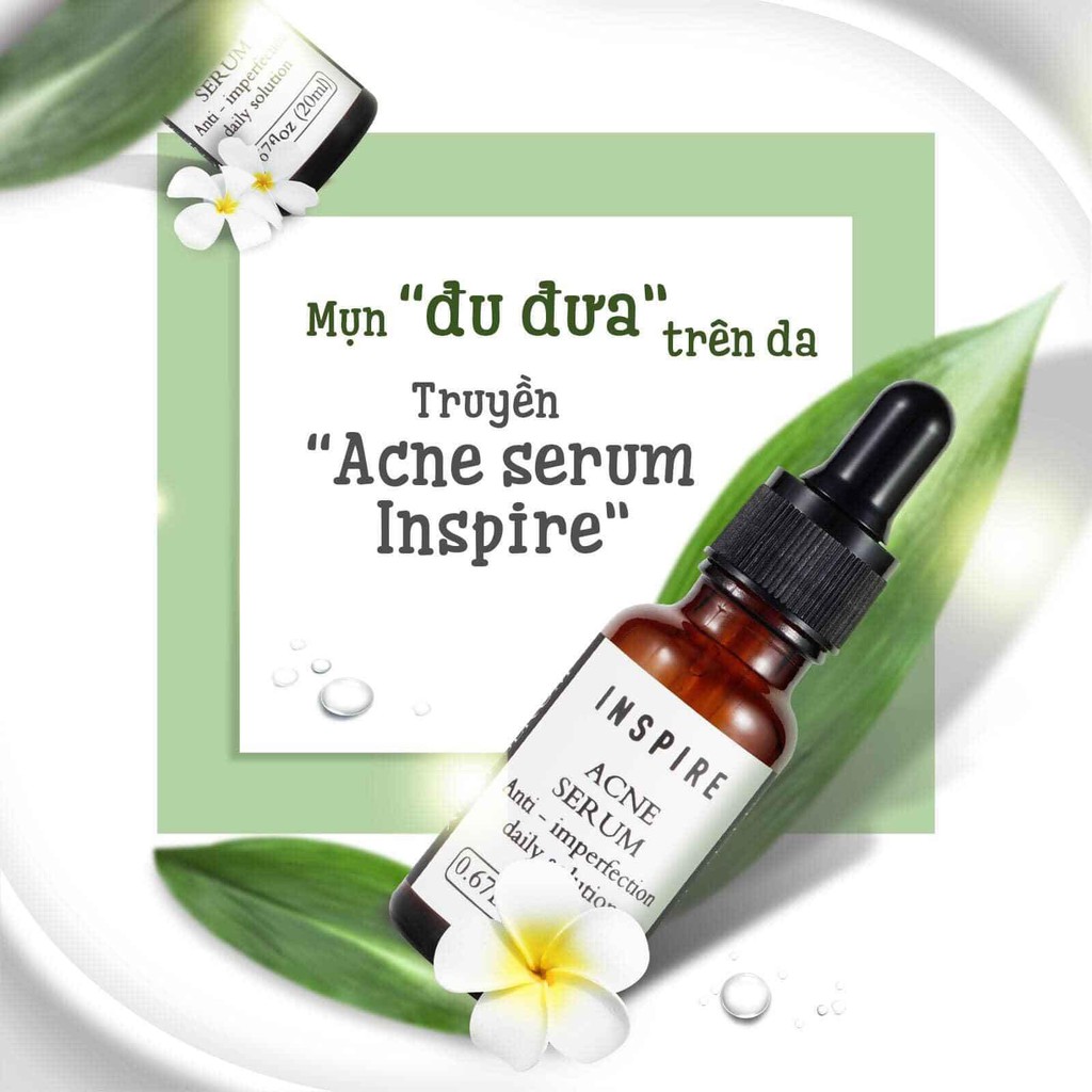 Serum Ngừa Mụn INSPIRE Acne Serum Sạch Mụn, Sáng Da 15ml