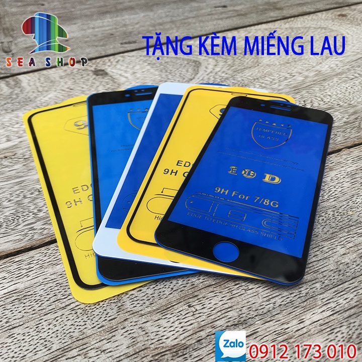 Kính cường lực iPhone (TẤT CẢ CÁC DÒNG) - Dán màn hình iPhone full mặt - 9D [MUA 5 SP - FREE SHIP]