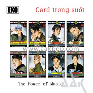 [EXO] Card trong suốt The War
