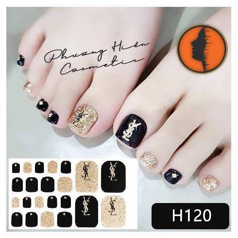 Set 22 miếng sticker dán móng chân siêu xinh