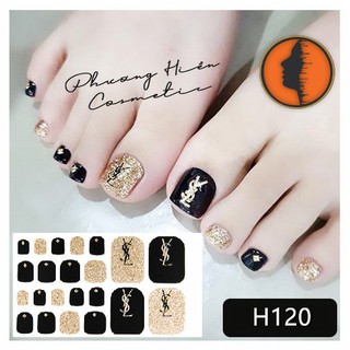 Set 22 miếng sticker dán móng chân siêu xinh