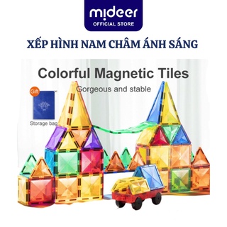 Xếp Hình Nam Châm Ánh Sáng Colorful Magnetic Tiles Mideer