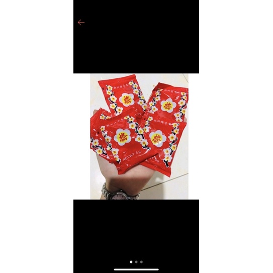10 gói xí muội đào