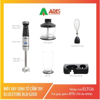 [Mã 99ELHA giảm 7% đơn 300K] Máy xay cầm tay Bluestone BLB5268