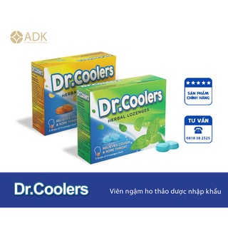 [Nhập khẩu] Dr.Coolers- Viên ngậm ho Thảo dược, hộp 20 viên