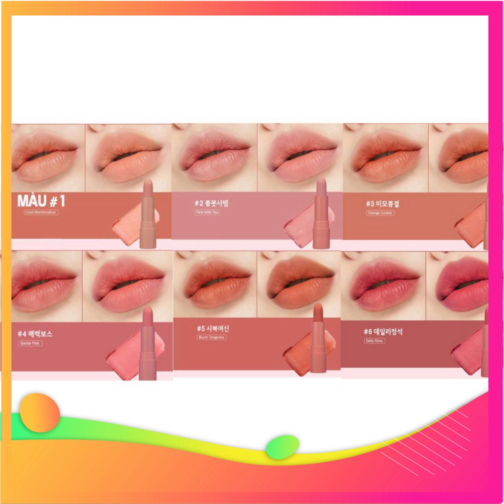 SIÊU SALE Son Thỏi Peripera Ink Airy Velvet Stick 3.6g SIÊU SALE