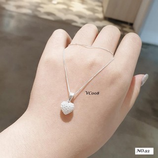 (FREE SHIP) DÂY CHUYỀN BẠC Ý🍒 VÒNG CỔ BẠC MẶT TRÁI TIM TRANG SỨC CAO CẤP NO.93