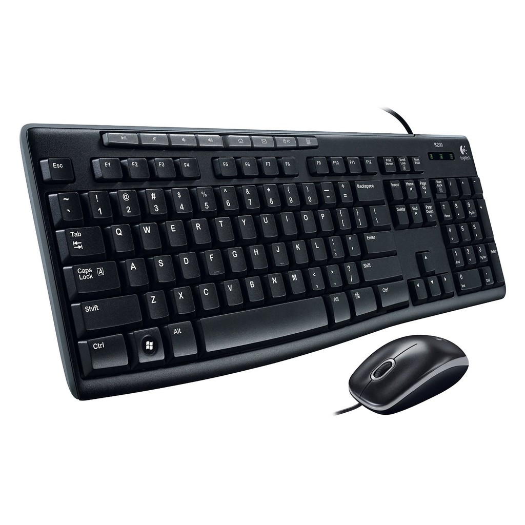 Bộ Bàn Phím Chuột Có Dây Logitech MK200_MEDIA COMBO MK200 - Hàng Chính Hãng | BigBuy360 - bigbuy360.vn