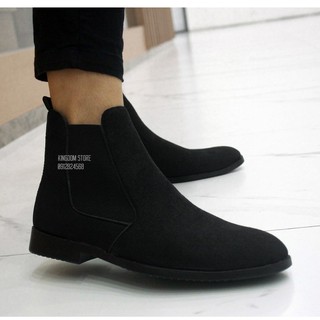 Giày chelsea boots nam cao cổ, đế khâu,hàng loại 1, ko kèm hộp,chất lượng như hàng 600K - QC 1