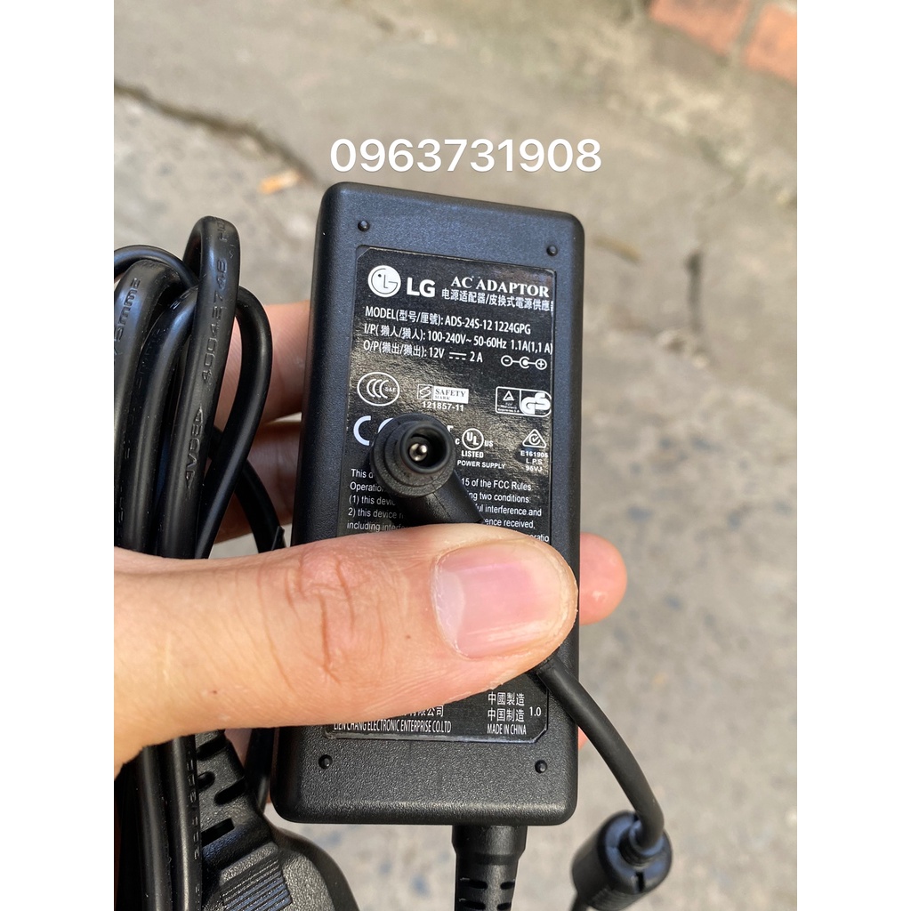 Cục nguồn màn hình 12V-2A cho màn hình LG