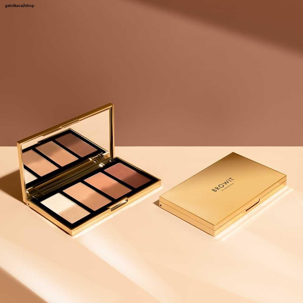 Bảng tạo khối và bắt sáng Browit By Nongchat Highlight and Contour Pro Palette Make up chuyên nghiệp