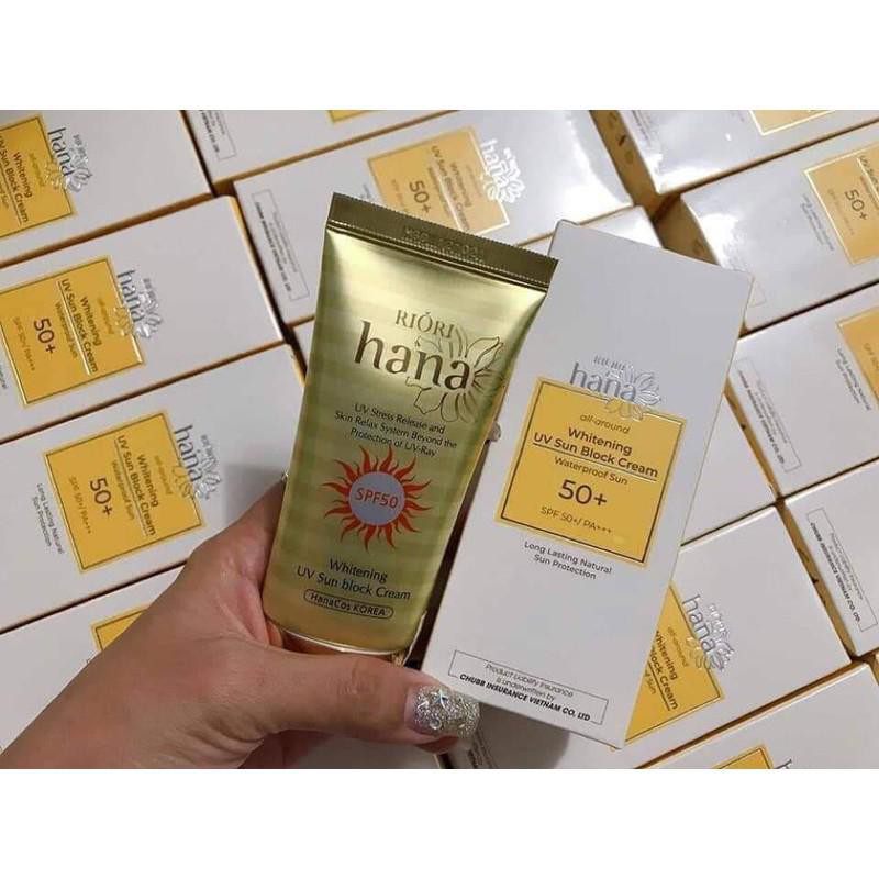Kem Chống Nắng Whitening UV Sun Block Cream RIORI HANA ! | BigBuy360 - bigbuy360.vn