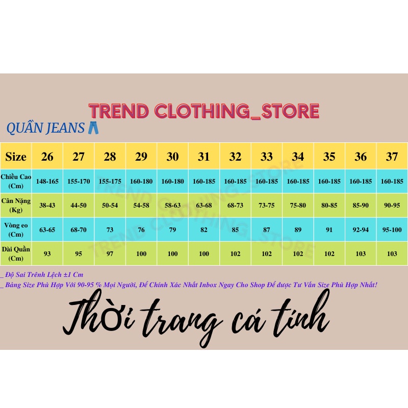 Quần Jeans Nam-Nữ, Quần Baggy tối mầu ống suông rộng  hottrend 2022-Trend Clothing!