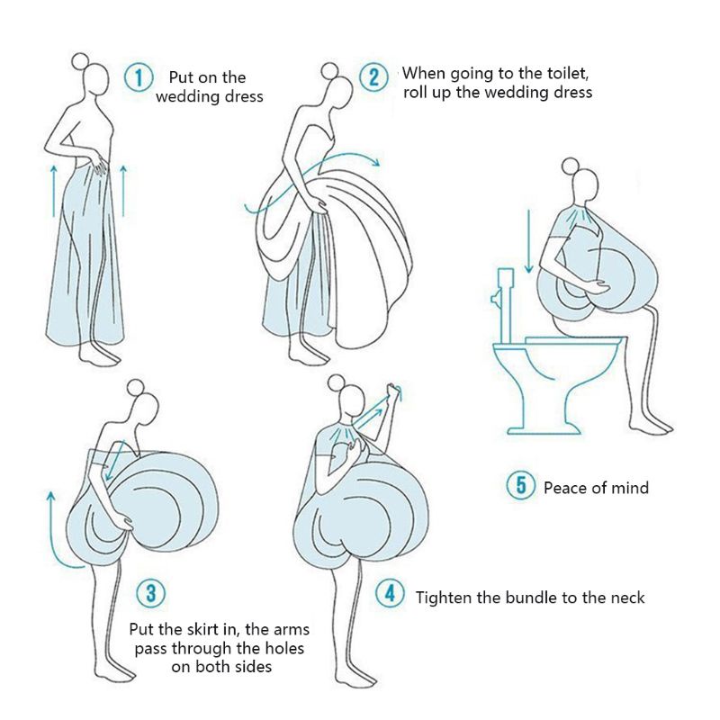 Đầm Cưới Vải Tuyn Màu Trắng Thu Gọn Được Cho Cô Dâu Buddy