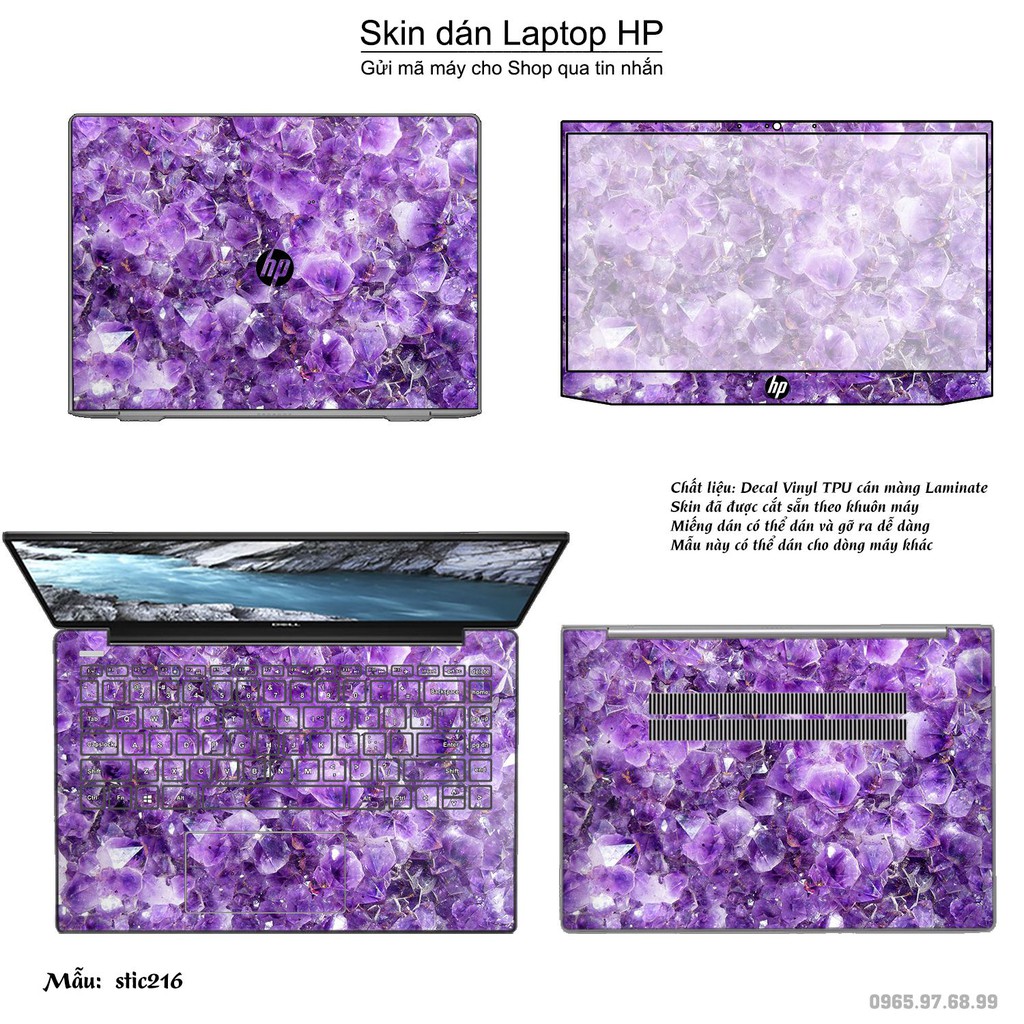 Skin dán Laptop HP in hình Hoa văn sticker _nhiều mẫu 35 (inbox mã máy cho Shop)