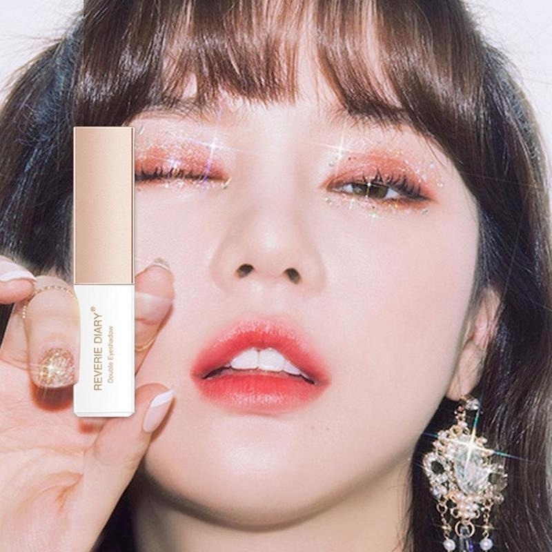 Thỏi Phấn Mắt 2 Màu Gradient Ánh Ngọc Trai Không Thấm Nước Chống Mồ Hôi Lâu Trôi