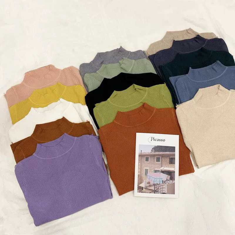 Áo len nữ tay dài cổ cao form đẹp thu đông ulzzang thời trang Fmstyle Saigon 21ALU10P21502 | BigBuy360 - bigbuy360.vn