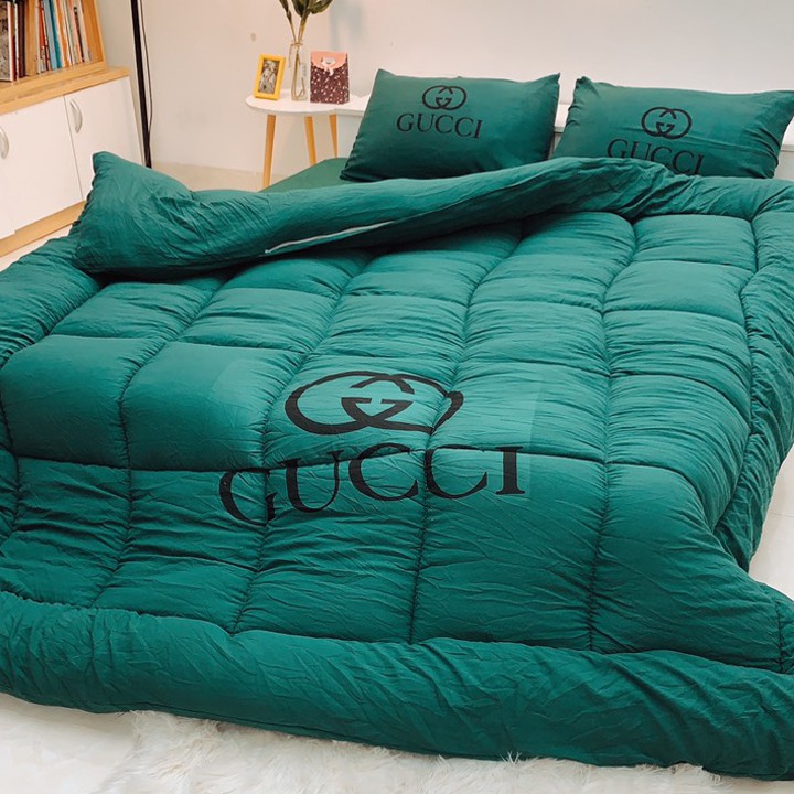 BỘ CHĂN GA GỐI PHAO COTTON ĐŨI 5 MÓN CAO CẤP MẪU MỚI TRẺ TRUNG HIỆN ĐẠI