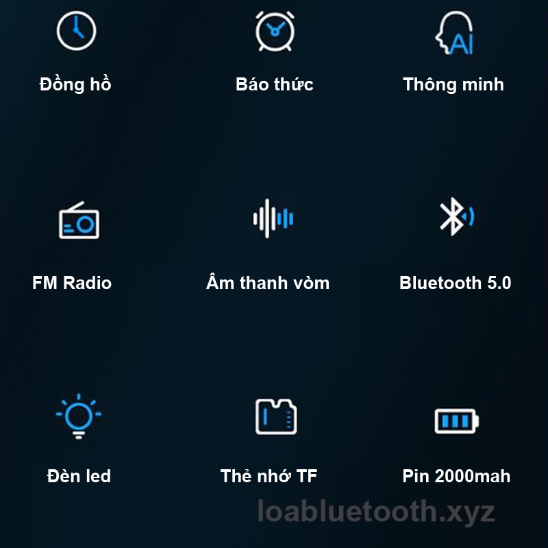 Loa bluetooth mini P8 chính hãng giá rẻ siêu trầm, âm thanh vòm 3D bass mạnh, pin 18 giờ, hàng nhập khẩu