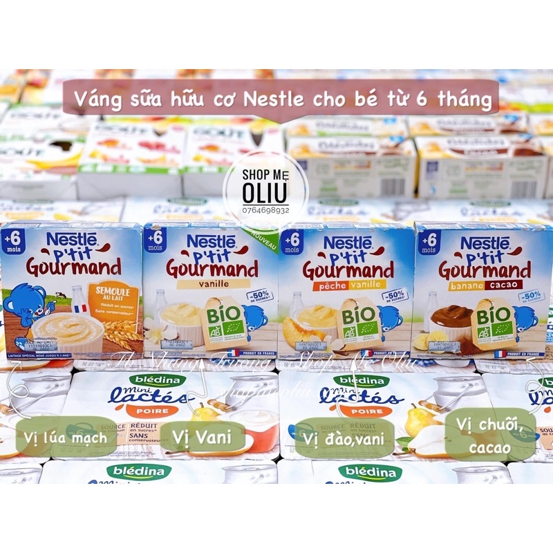Váng sữa hữu cơ Nestle cho bé từ 6 tháng