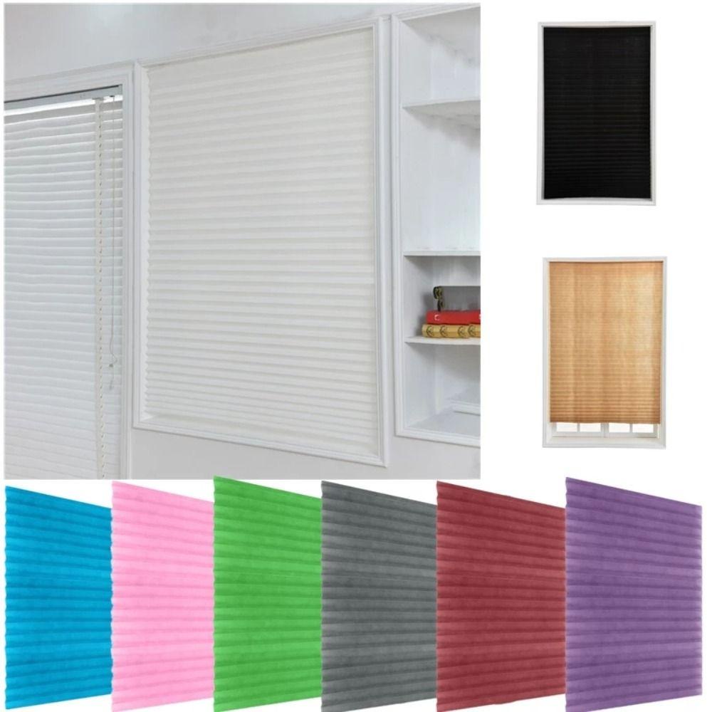 MIQUEL Rèm Cửa Xếp Ly Bán Nguyệt Bằng Sợi Polyester Nhiều Màu Sắc Tự Dính Dành Cho Phòng Khách / Phòng Ngủ