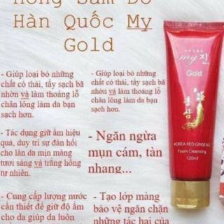 Sữa rửa mặt sâm đổ hàn quốc 130ml