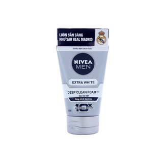 Sữa rửa mặt Nivea Men Sáng mịn Sạch sâu 100g