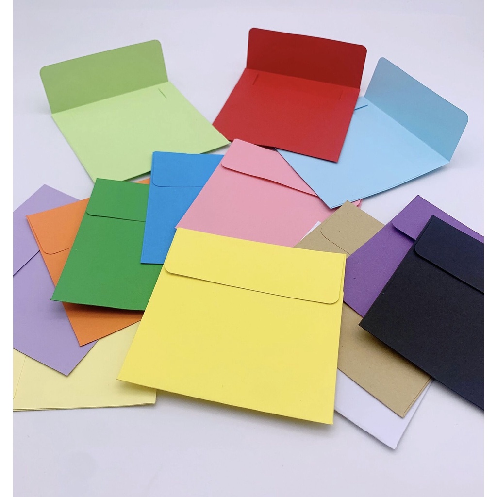 Bao Thư Trắng Đen 10x10cm Phong Cách Cổ Điển