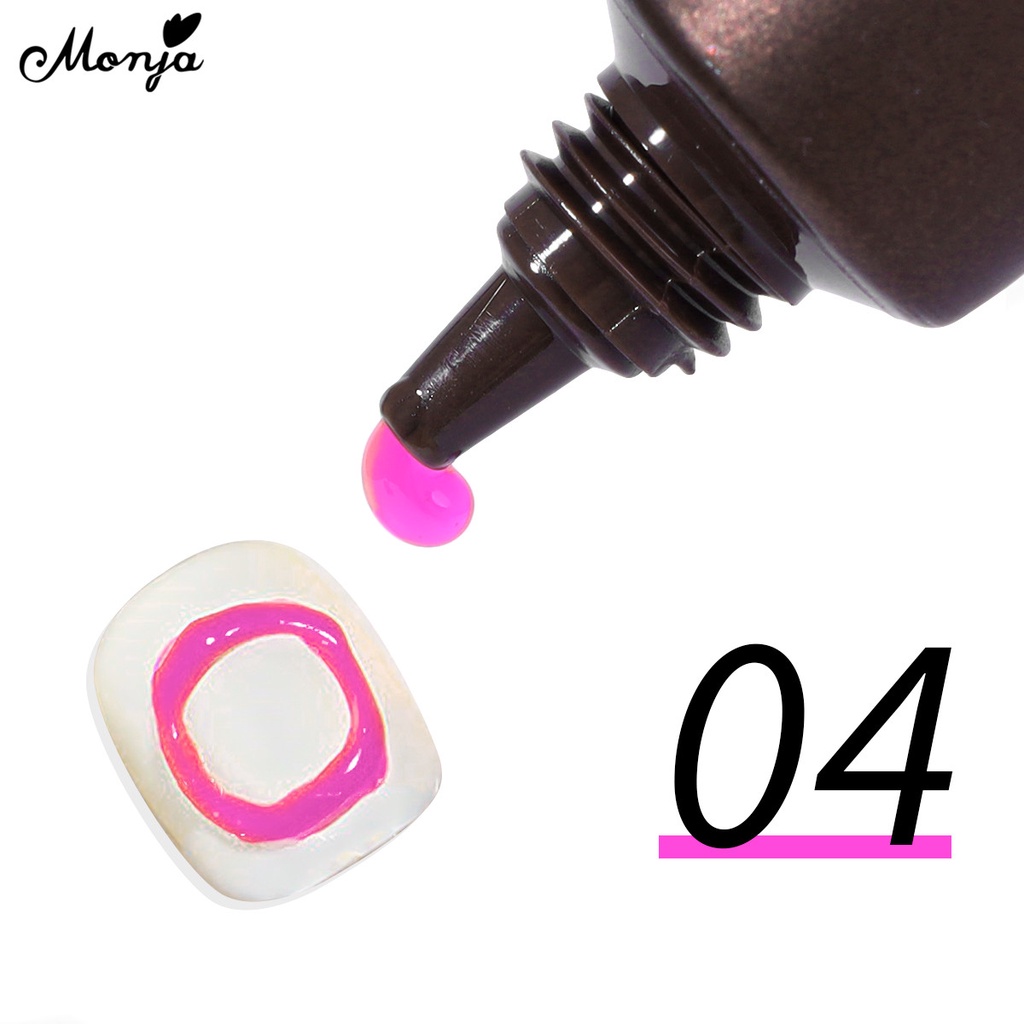 Gel Sơn Móng Tay Monja 15g UV 3D Không Cồn Dùng Trang Trí DIY