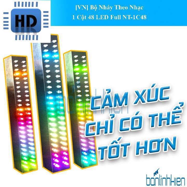[HD] Bộ Nháy Theo Nhạc 1 Cột 48 LED Full NT-1C48 HD1