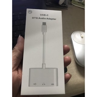 Jack chuyển đổi USB-Type C 3 in 1 vừa sạc+ tai nghe 3.5+OTG cho samsung mackbook
